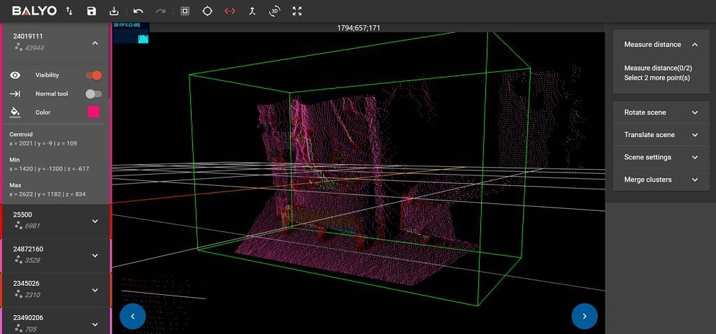 Web-based 3D point cloud editor