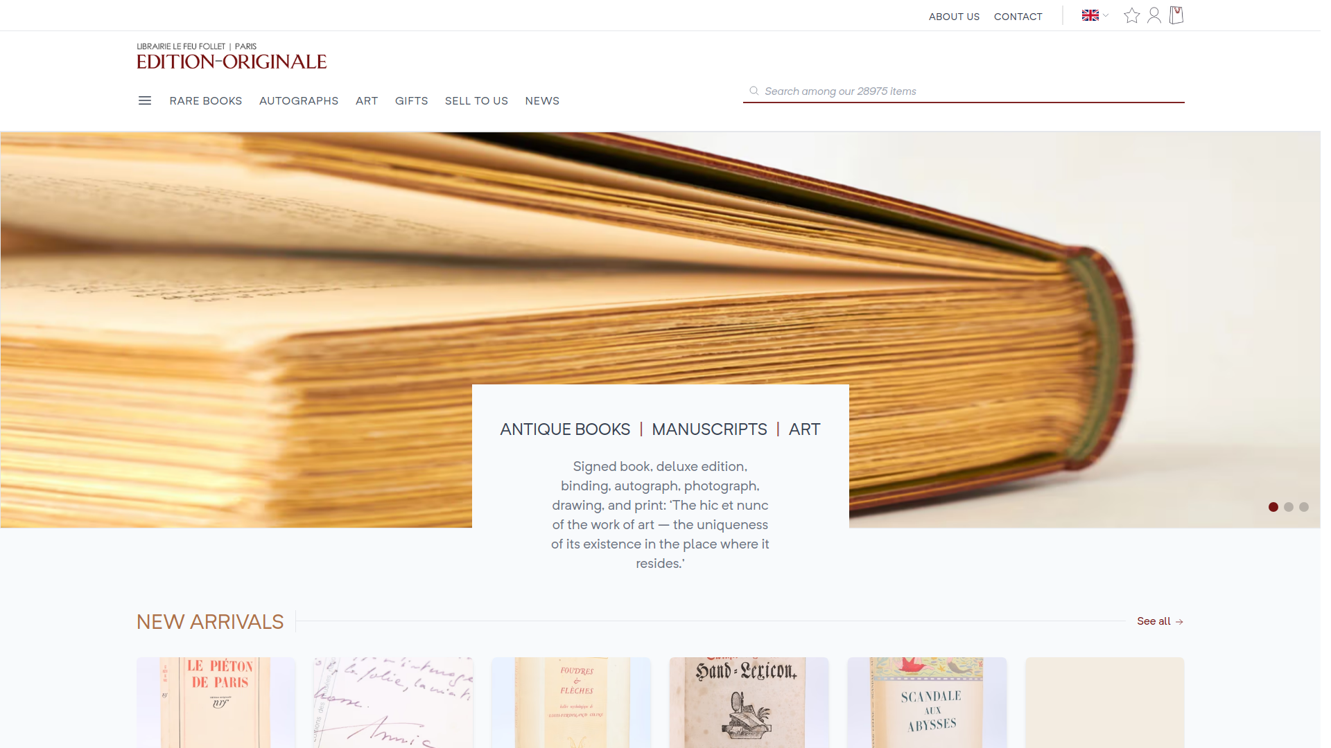 Edition-Originale.com — Rare book e-commerce platform