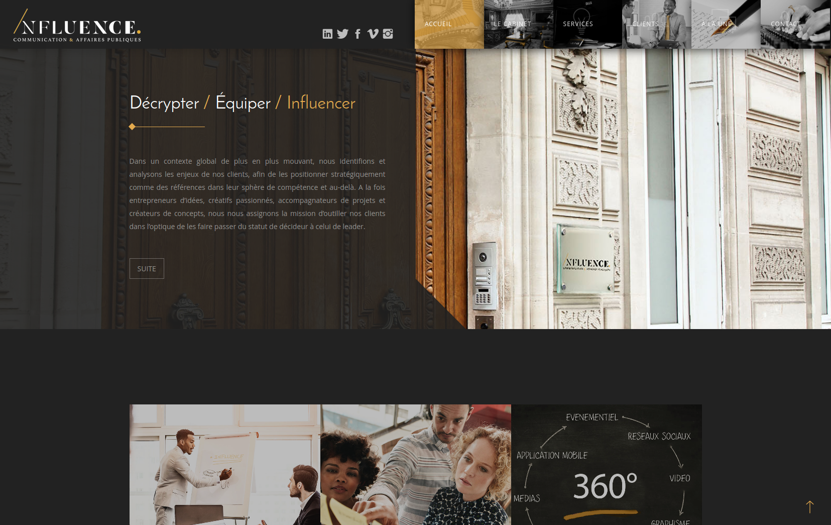 Influence Corporate — Agency showcase