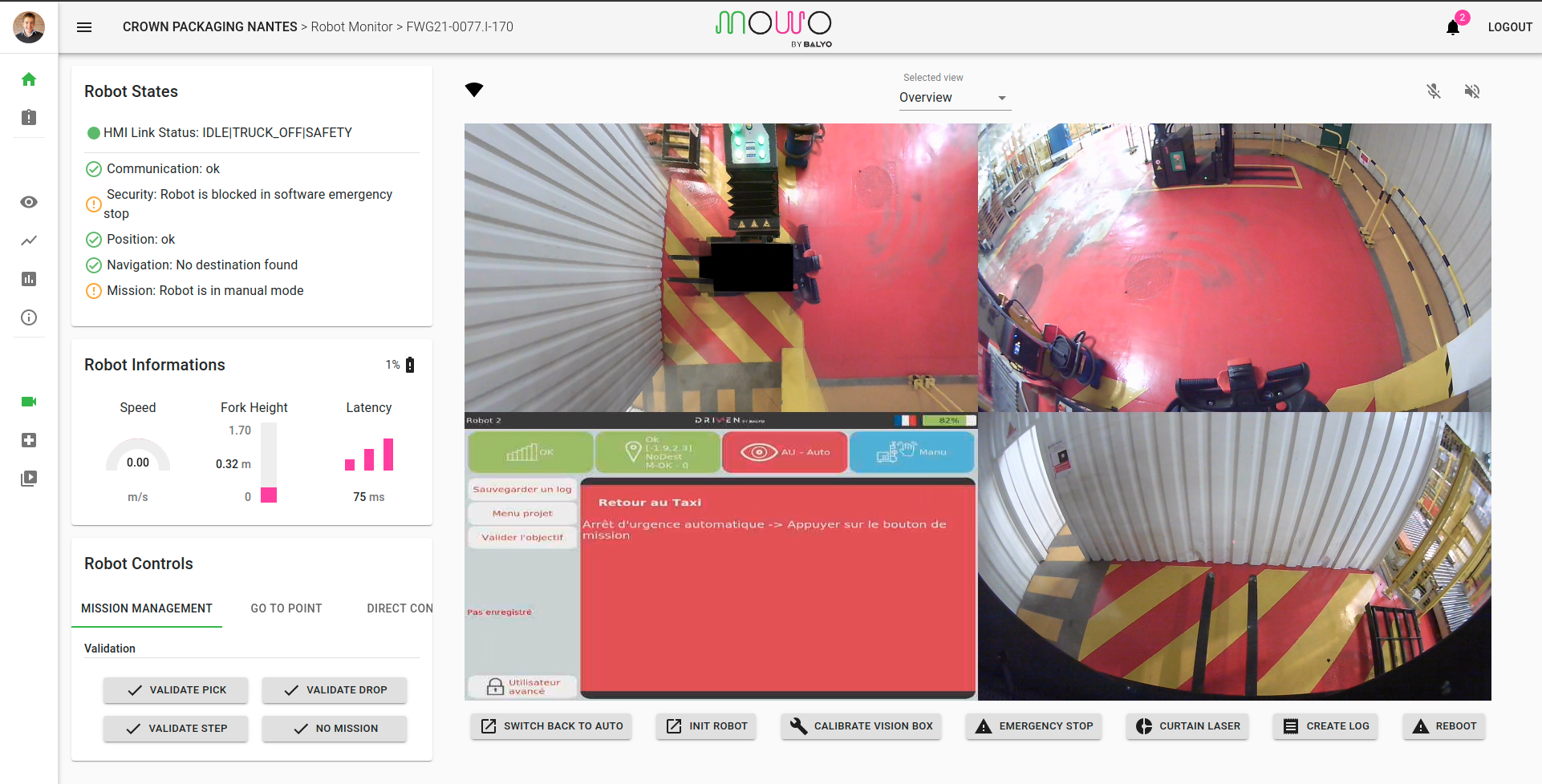 Real-time supervision of autonomous robot fleets
